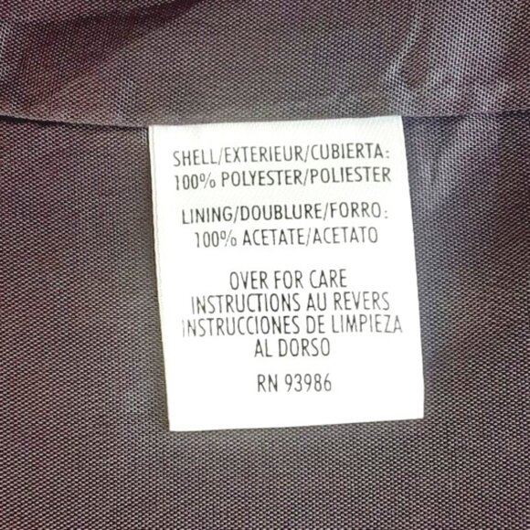 VINTAGE Casual Corner Annex Deep Plum Blazer 2P - Picture 6 of 6